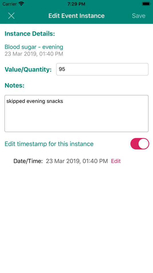 #7. Quick Event Logger (iOS) 来自: Yogesh Buradkar