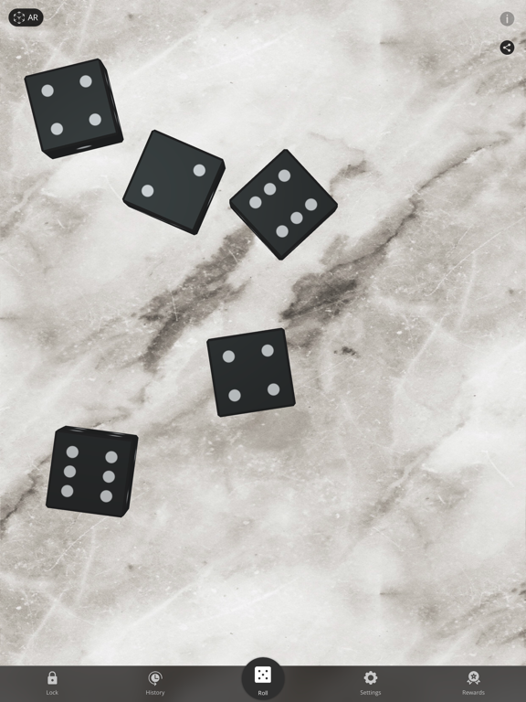 DiceRoller AR 骰子摇 iPad screenshot 2 - Games app