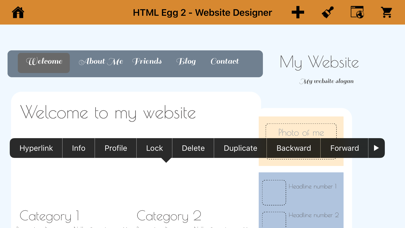 Screenshot #2 pour HTML Egg 2 - Website Designer