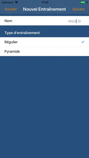 Capture d'écran de Entraînement Fractionné sur iPhone 5