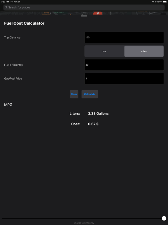 Screenshot #5 pour Fuel Cost Calculator - Maps