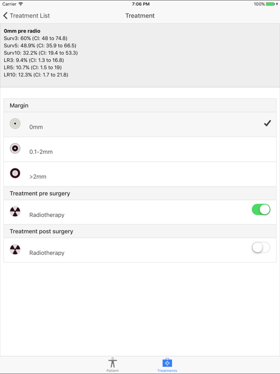Personalized Sarcoma Care iPad screenshot