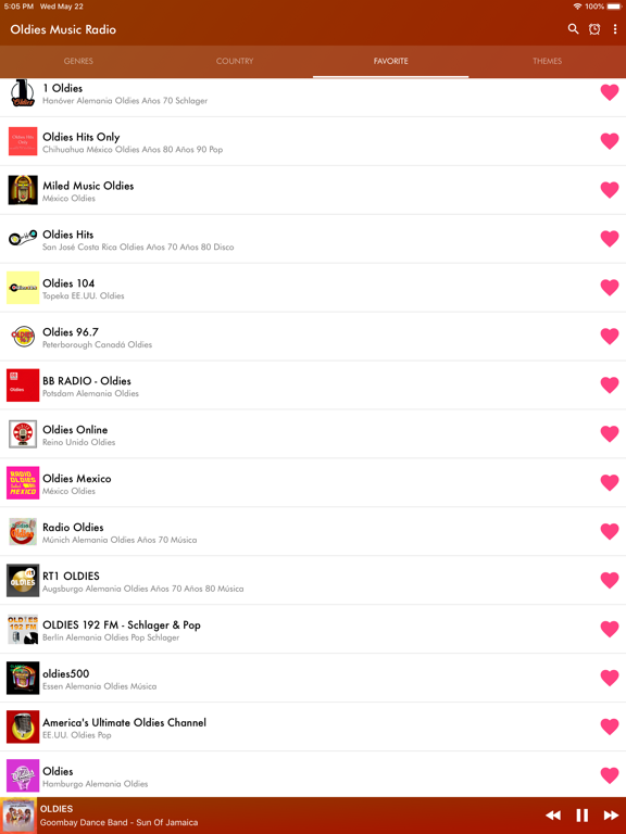 Oldies Music Radio Station iPad screenshot 4 - Music app