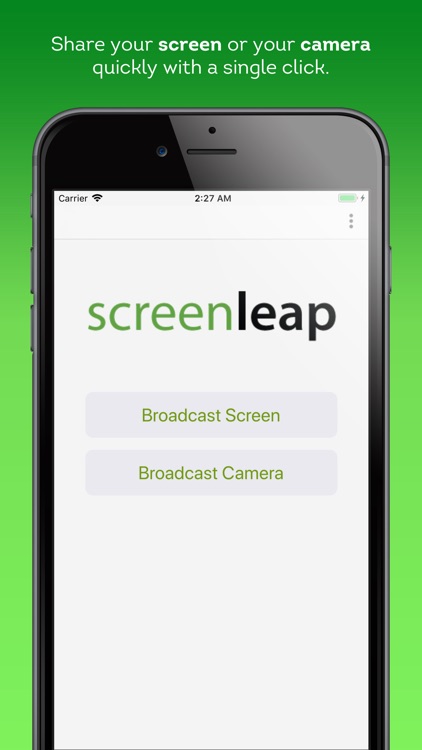 Screen and Camera Sharing