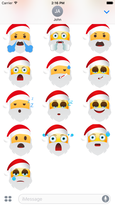 Screenshot #3 pour Santa Says eMoji Stickers
