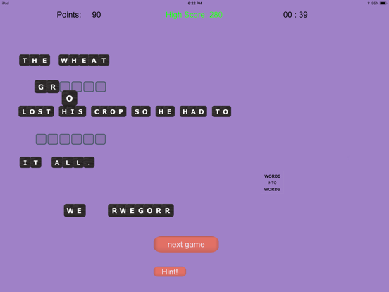 Screenshot #5 pour WORDS into WORDS