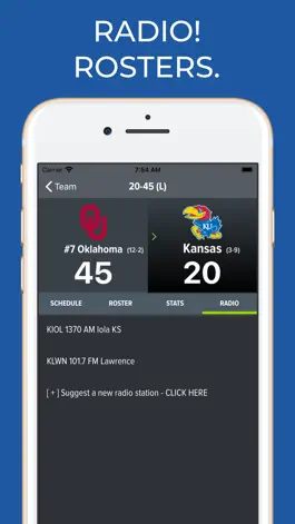 Game screenshot Kansas Football Schedules apk