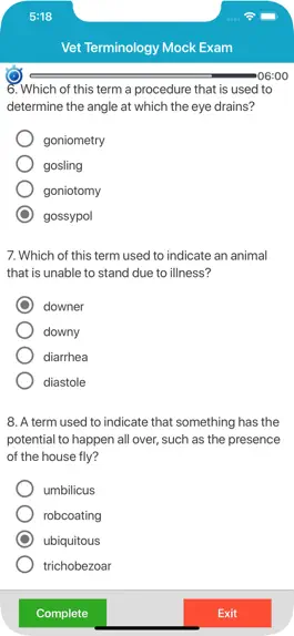 Game screenshot Vet Terminology Quizzes apk