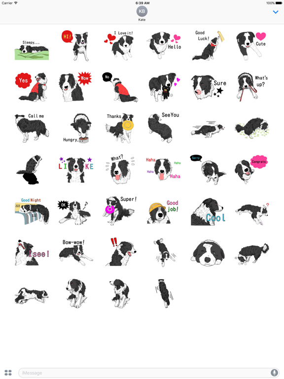 Screenshot #5 pour Border Collie Dog Icon Sticker
