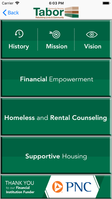 Tabor Community Services screenshot 2