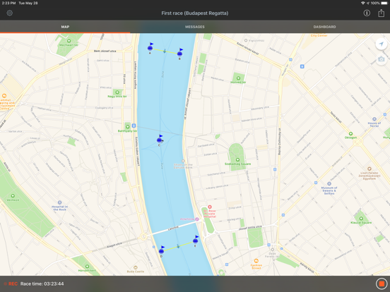 KWINDOO Tracking for sailing iPad screenshot 4 - Navigation app