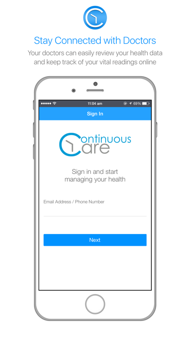 ContinuousCare Health App Screenshot