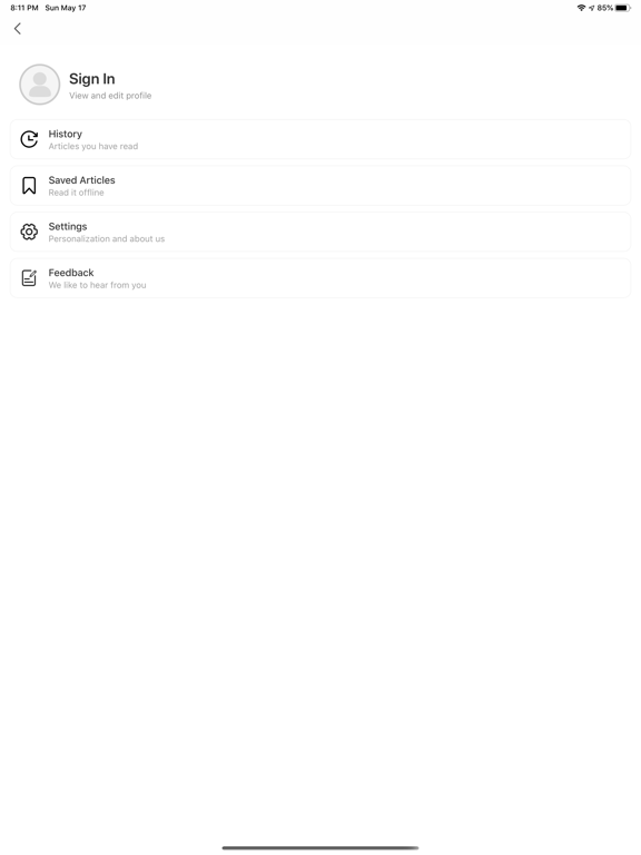 Screenshot #6 pour SnippetMedia:Top News & Videos