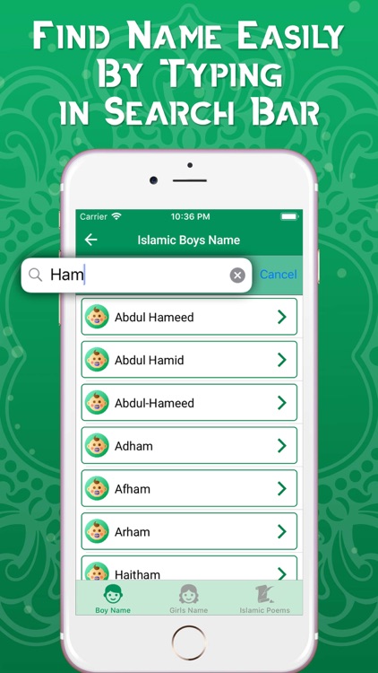 Islamic Baby Names &  Poems