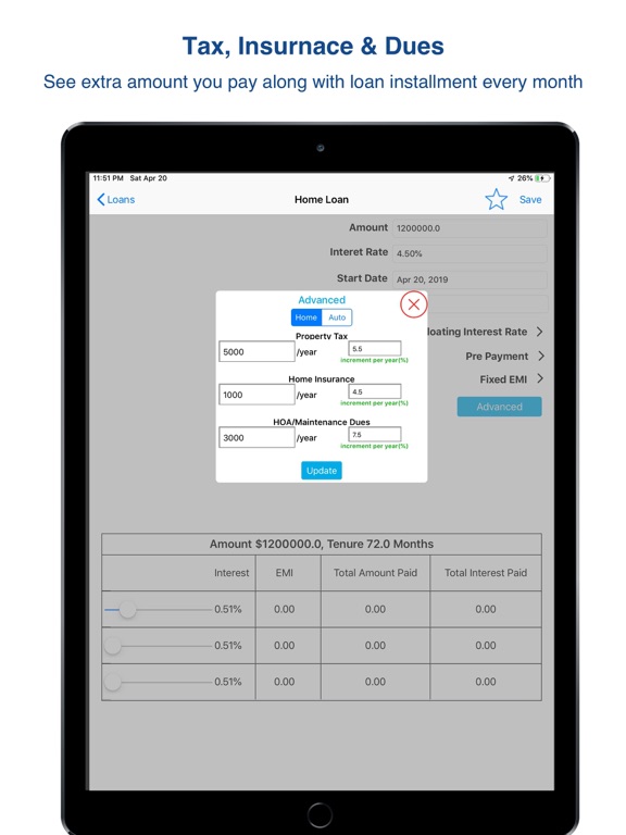 Screenshot #6 pour Loan  Calculator -