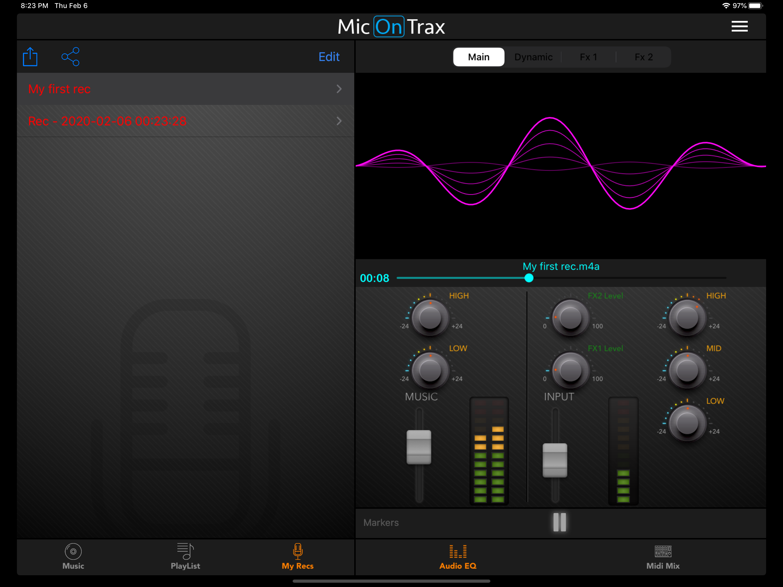 micOnTrax: Midi Audio Player screenshot 10