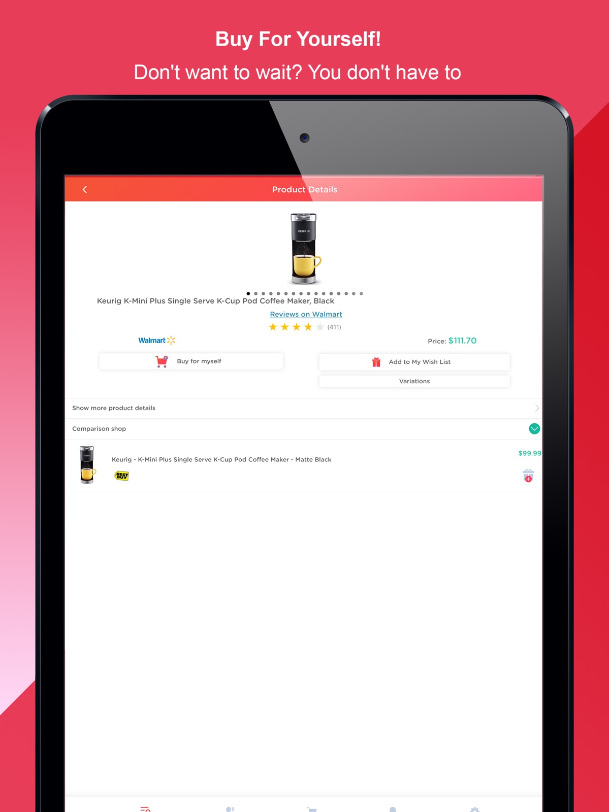 Wishworks: Build Wish Lists ipad screenshot 3