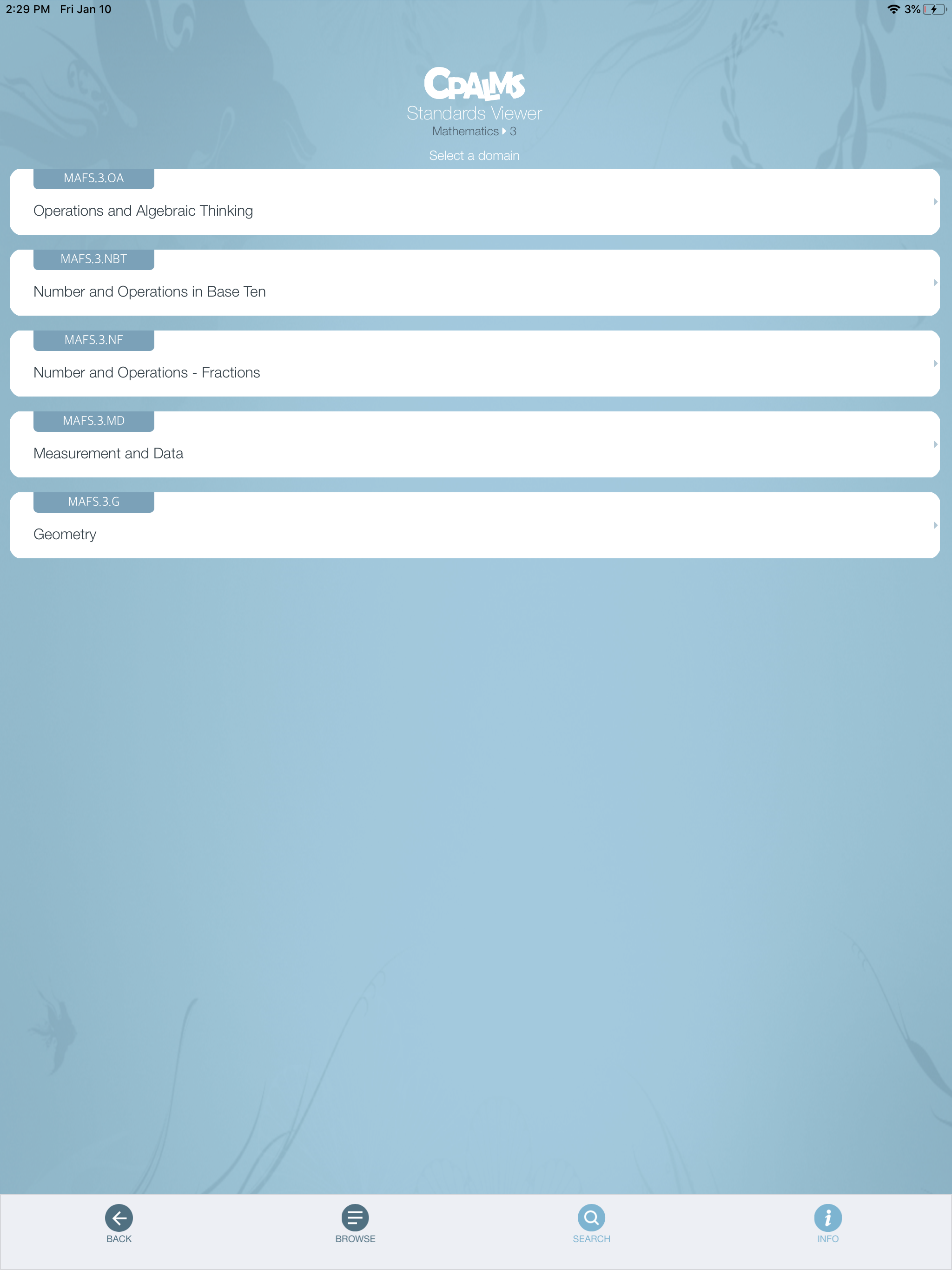 CPALMS Standards Viewer