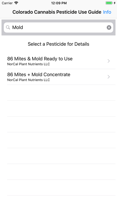 Colorado Cannabis Pesticides screenshot 3