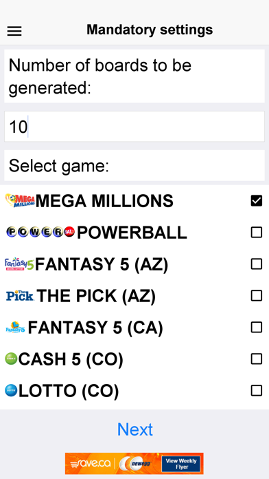 SlickLotto Screenshot