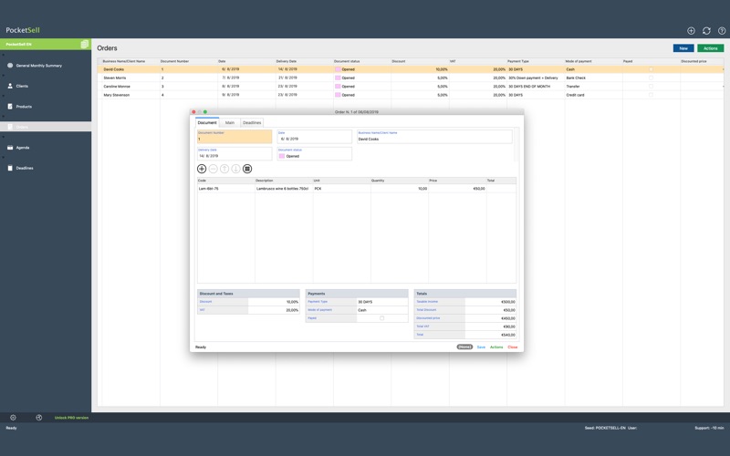 Screenshot #2 pour PocketSell Desktop