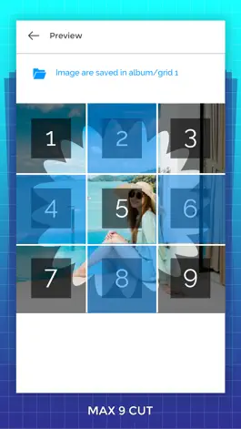Game screenshot Grid Photos - 9 Square Photo hack