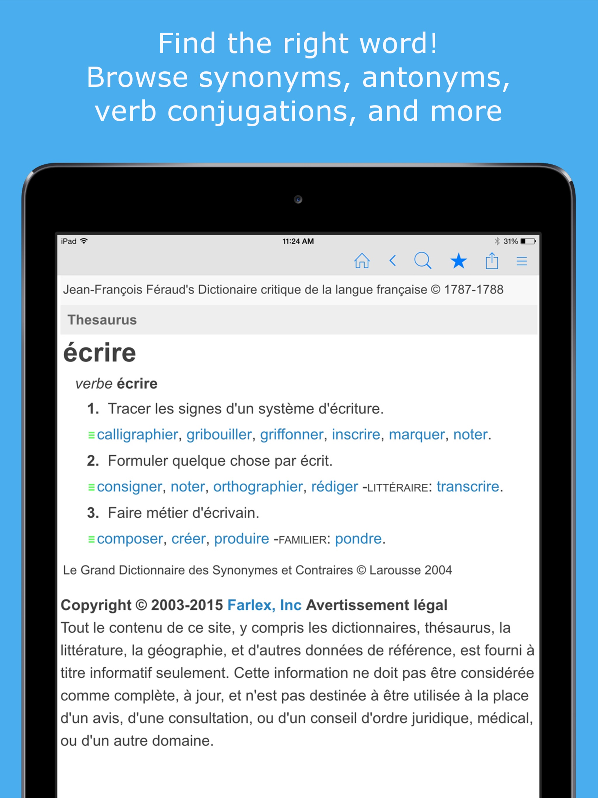French Dictionary & Thesaurus screenshot 7