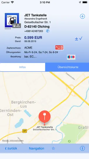 Screenshot von Gas Tanken (LPG-Edition) auf dem iPhone 3