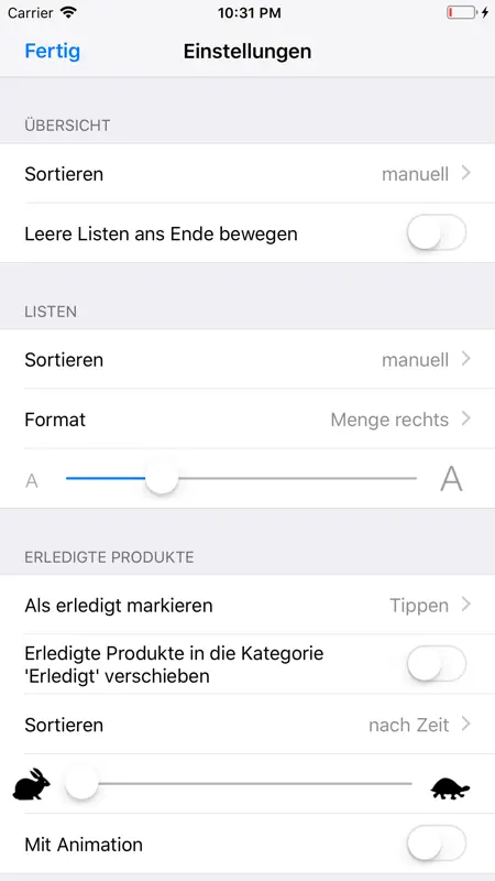 ShoppingList (Einkaufsliste) screenshot 4 of 4