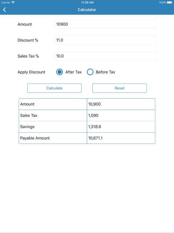 Screenshot #6 pour Discount Calculator - SalesTax