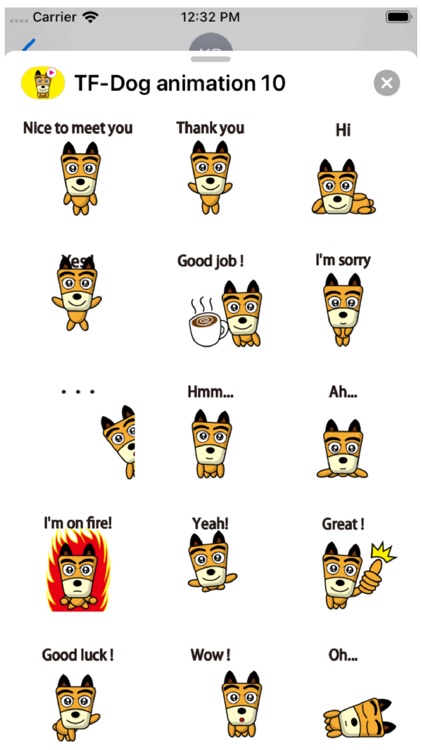 TF-Dog 10 Animation Stickers screenshot-3