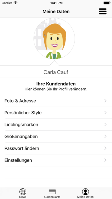 Modehaus Weingarten Screenshot