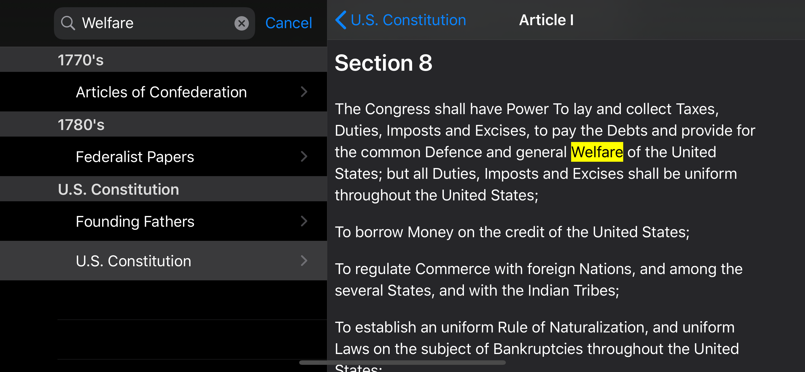 Patriot App (US Constitution) screenshot 8