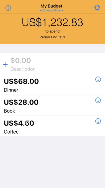 My Budget - Daily Budget