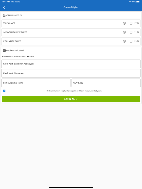 BiletBayisi - Uçak Bileti iPad screenshot 4 - Travel app