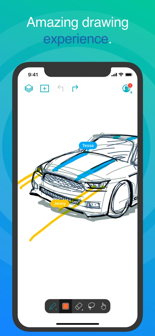 Inko › Whiteboard: Draw+Pencil screenshot 3