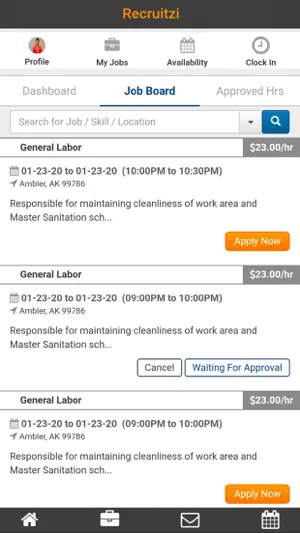Recruitzi screenshot 2