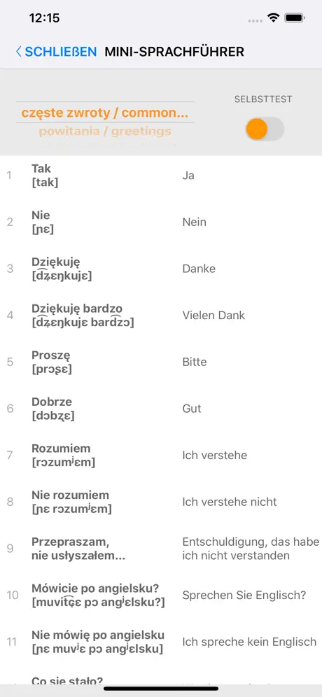 Polnische Wörter lernen mit ST