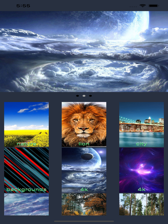 Wallpapers 4K & HD iPad screenshot 2 - Photo & Video app