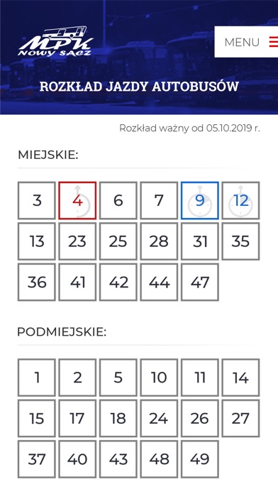 MPK Nowy Sącz Screenshot
