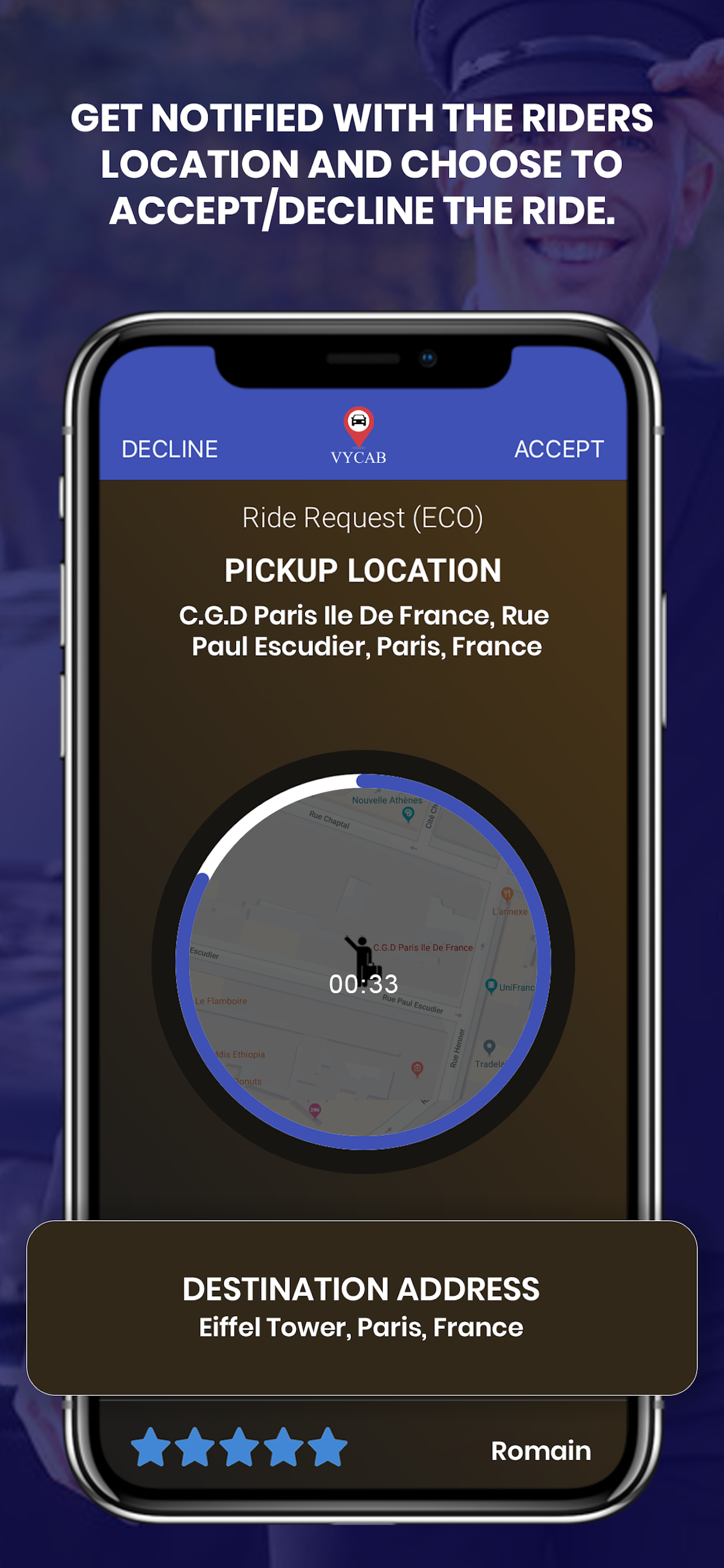 VYCAB – Driver screenshot 4