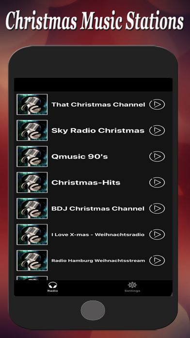 Screenshot #1 pour Christmas Music Stations