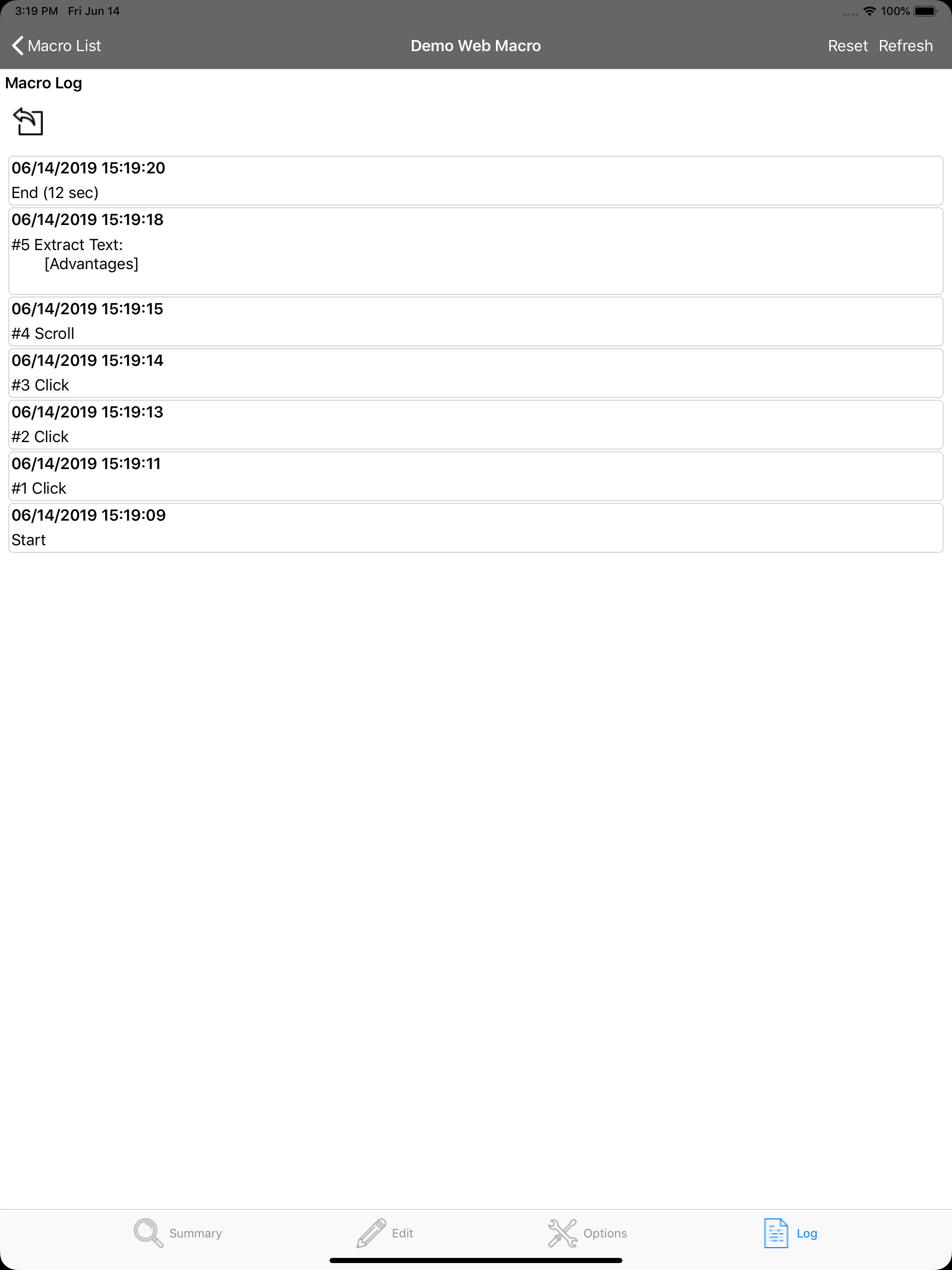 Web Macro Bot: Record & Replay