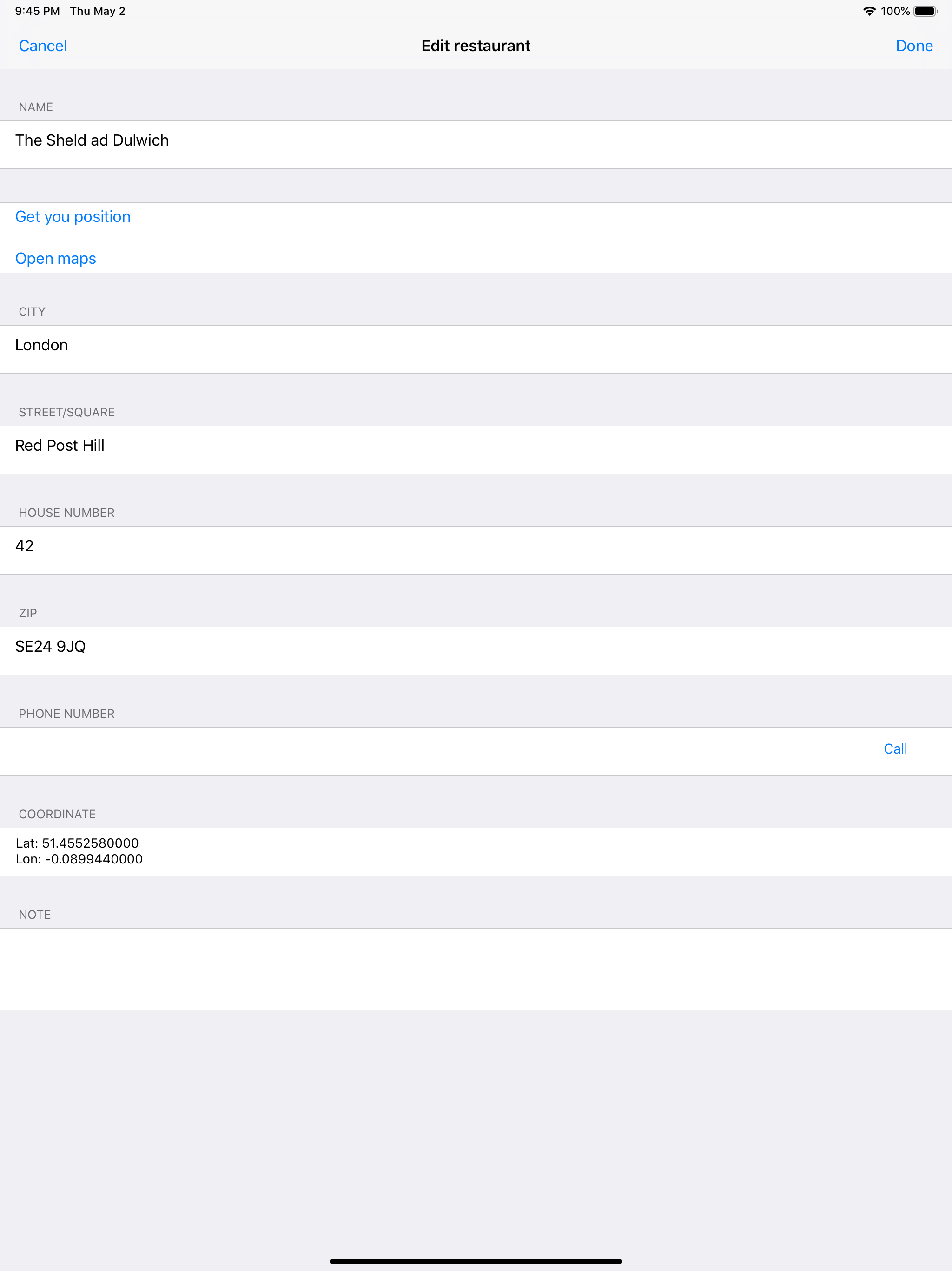 iRestaurants screenshot 14