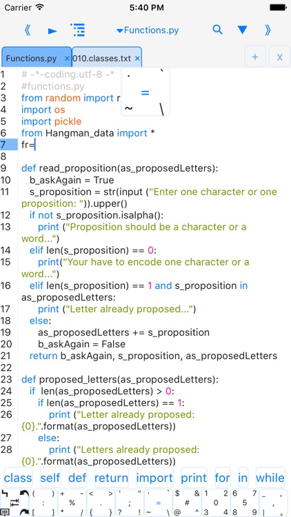 pythoni-run code,autocomplete