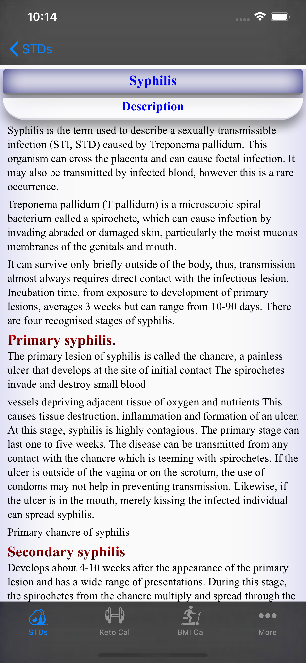 Sexually Transmitted (STDs)