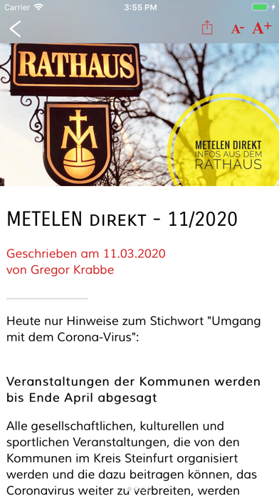 Metelen-App screenshot 2