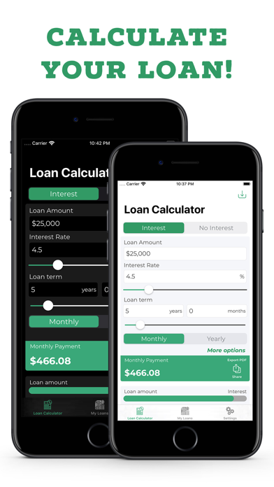Screenshot #1 pour Loan Calculator and Manager