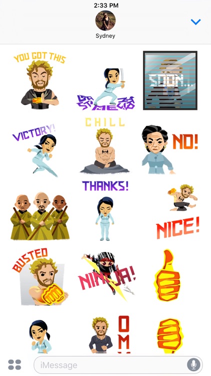 Marvel Stickers: Iron Fist screenshot-3