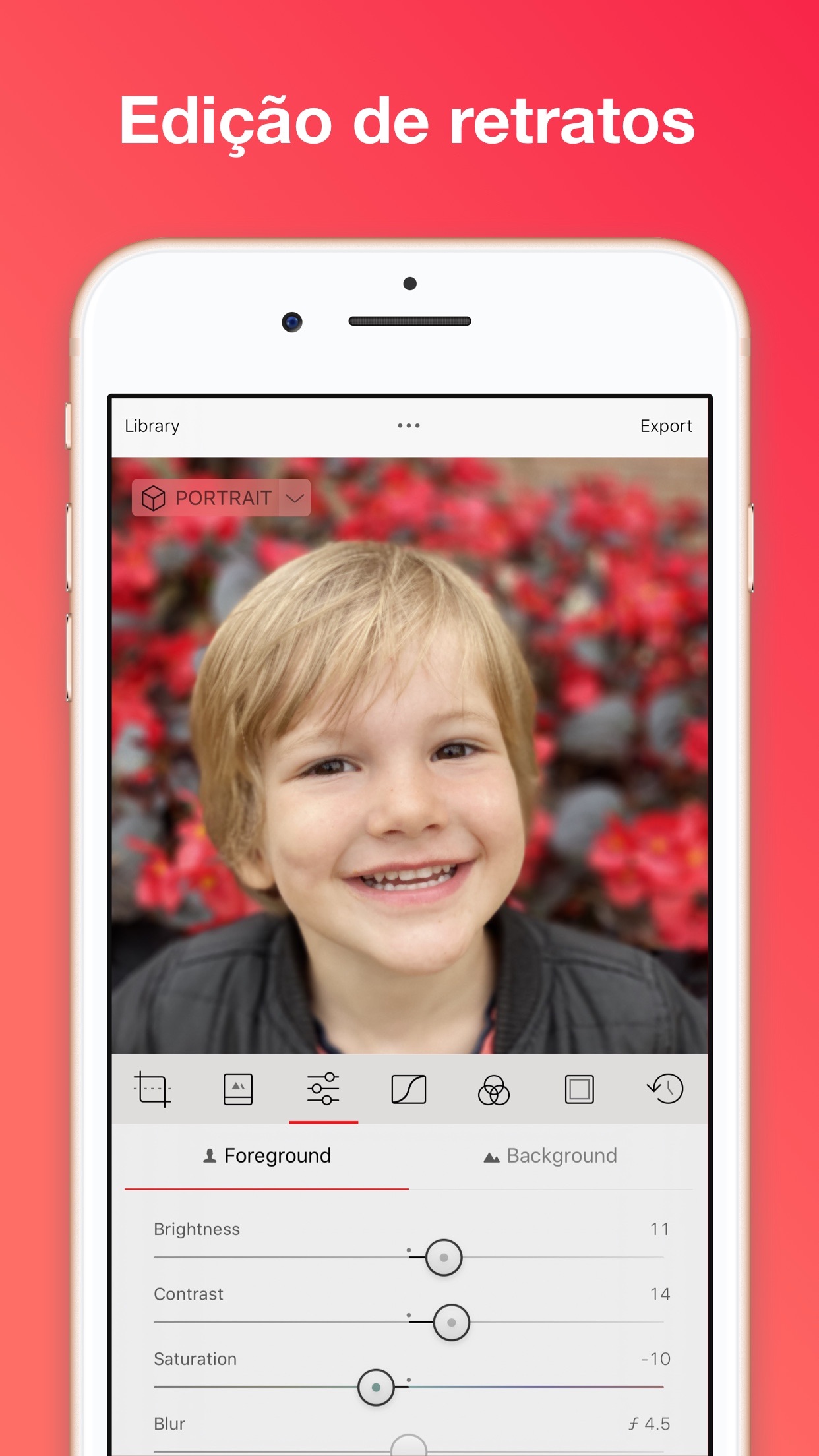 Screenshot do app Darkroom: Edite foto e vídeo